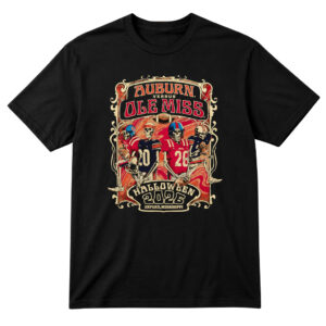 Auburn Tigers vs Ole Miss Rebels Halloween 2026 Oxford Mississippi Football Shirt