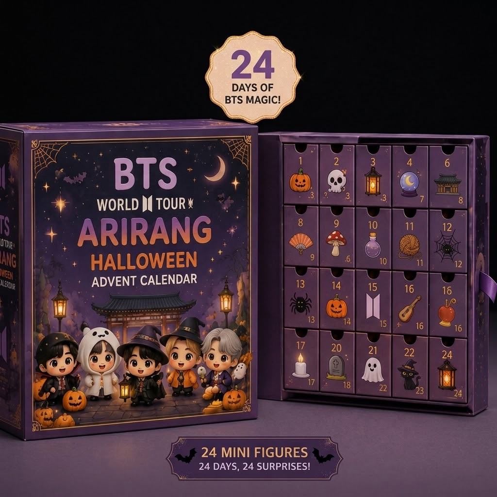BTS World Tour Arirang Halloween 24 Day Countdown Advent Calendar 2026 for K-Pop Fans 2 BTS World Tour Arirang Halloween 24 Day Countdown Advent Calendar 2026 for K-Pop Fans