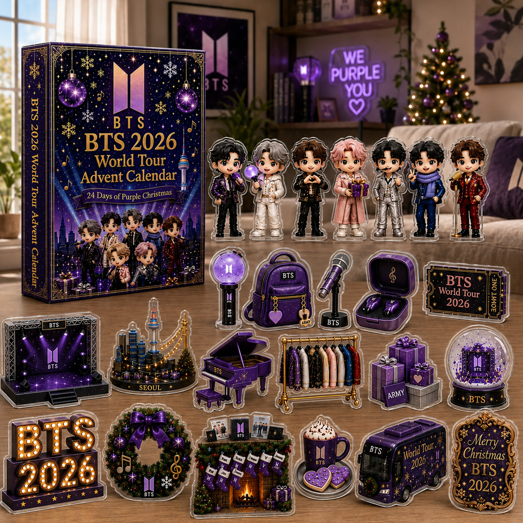 BTS World Tour Purple Christmas Advent Calendar 2026 for K-Pop Fans 1 BTS World Tour Purple Christmas Advent Calendar 2026 for K-Pop Fans