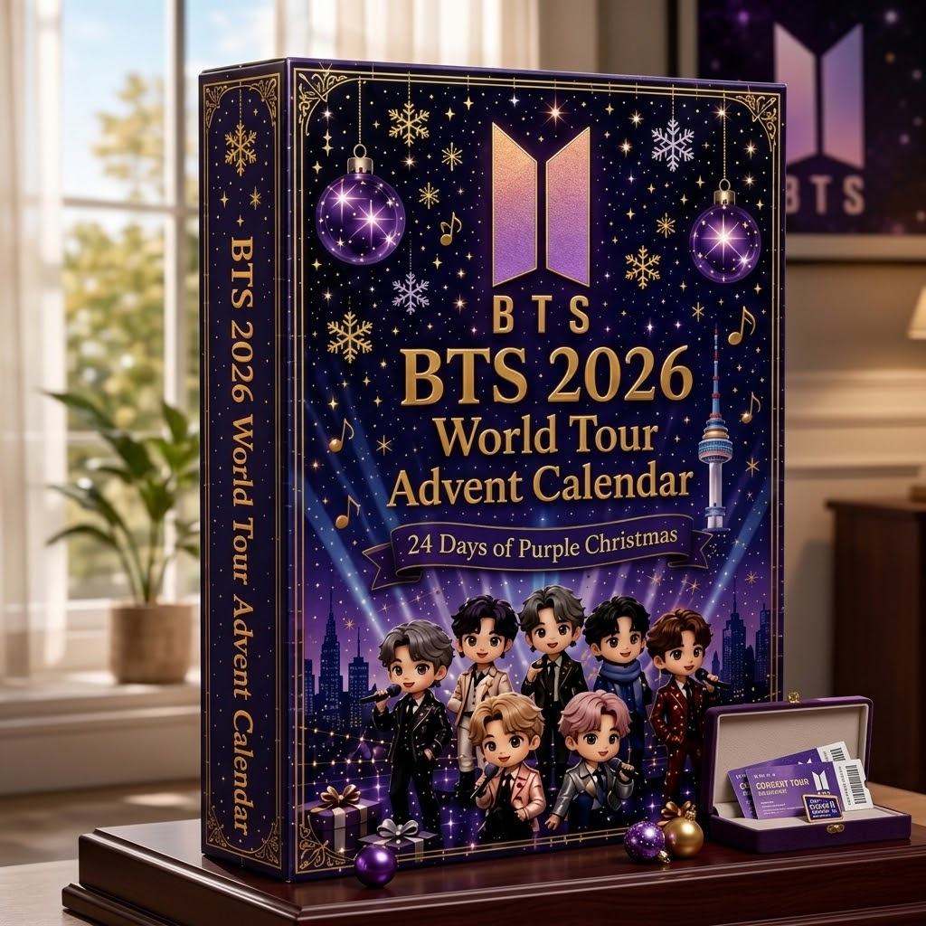BTS World Tour Purple Christmas Advent Calendar 2026 for K-Pop Fans 2 BTS World Tour Purple Christmas Advent Calendar 2026 for K-Pop Fans