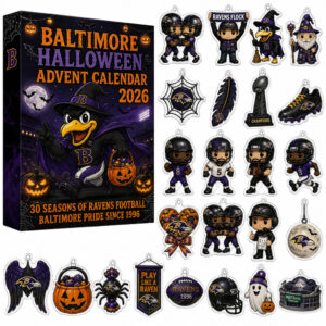 Baltimore Ravens 30th Anniversary Halloween Advent Calendar 2026 for Football Fans