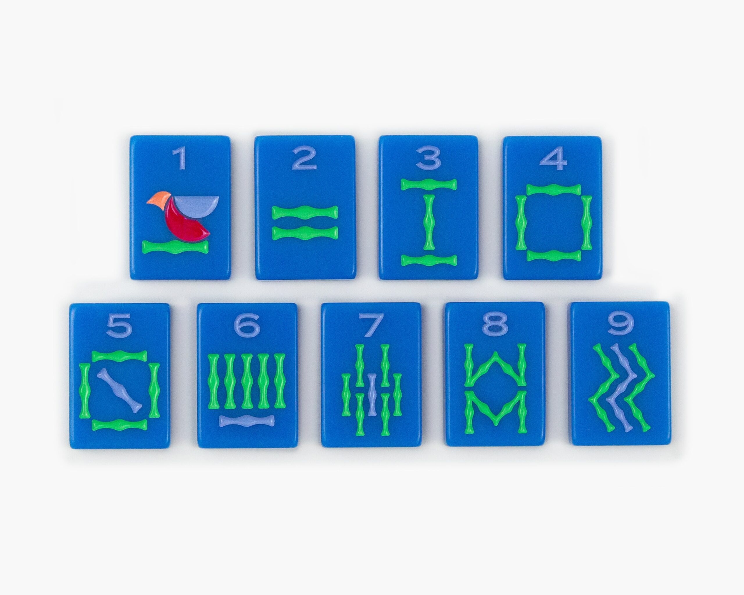 Deep Blue Minimal Mid-Century American Mahjong Set - 160 Acrylic Tiles, Mat, Storage Bag & Accessories 3 Deep Blue Minimal Mid-Century American Mahjong Set - 160 Acrylic Tiles, Mat, Storage Bag & Accessories - Image 3