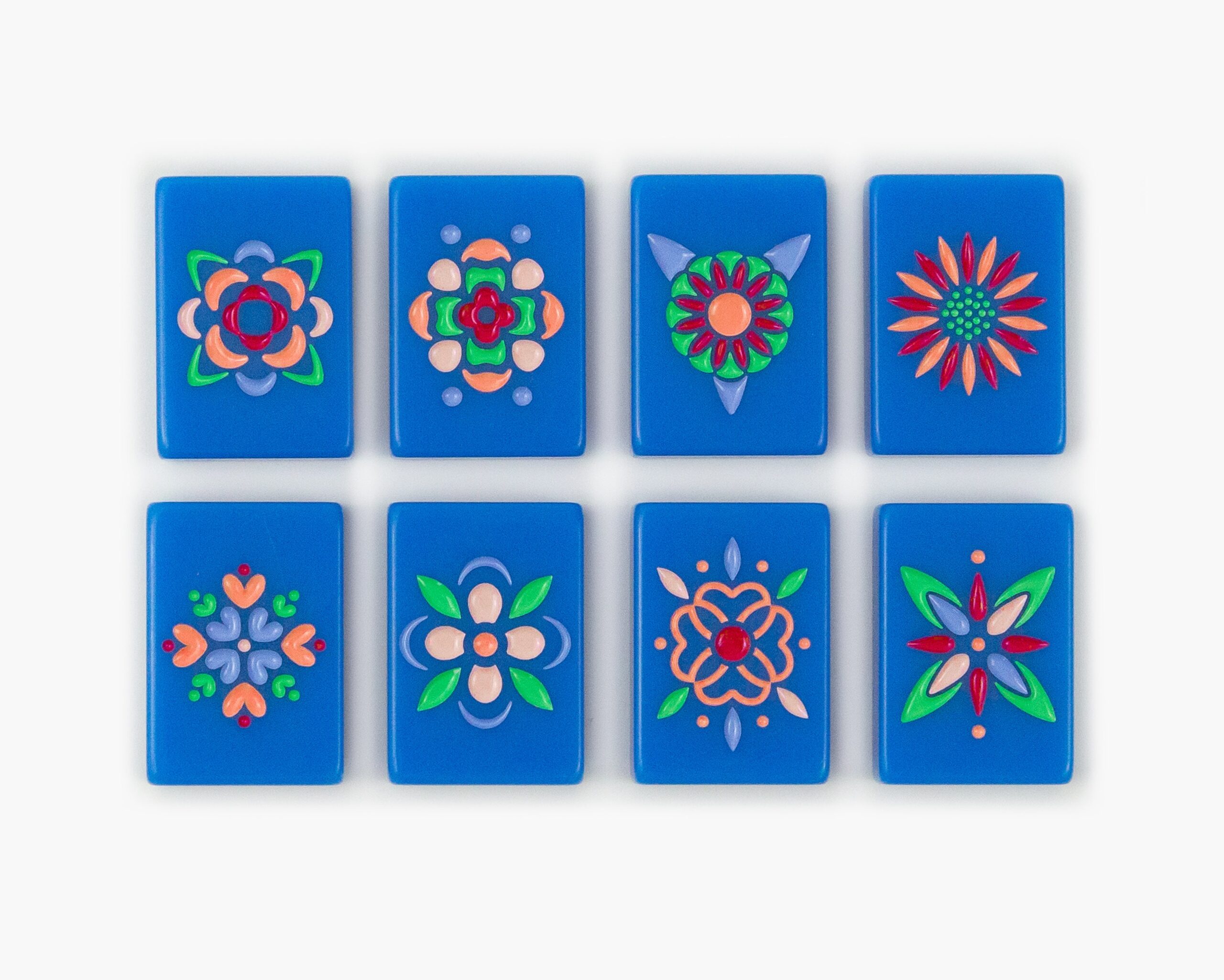 Deep Blue Minimal Mid-Century American Mahjong Set - 160 Acrylic Tiles, Mat, Storage Bag & Accessories 4 Deep Blue Minimal Mid-Century American Mahjong Set - 160 Acrylic Tiles, Mat, Storage Bag & Accessories - Image 4