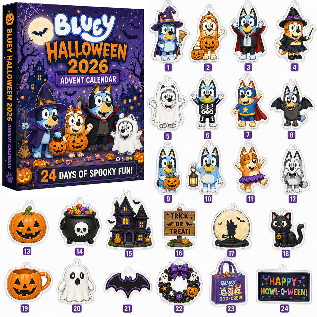 Bluey Halloween Advent Calendar 2026 for Bluey Fans 1 Bluey Halloween Advent Calendar 2026 for Bluey Fans