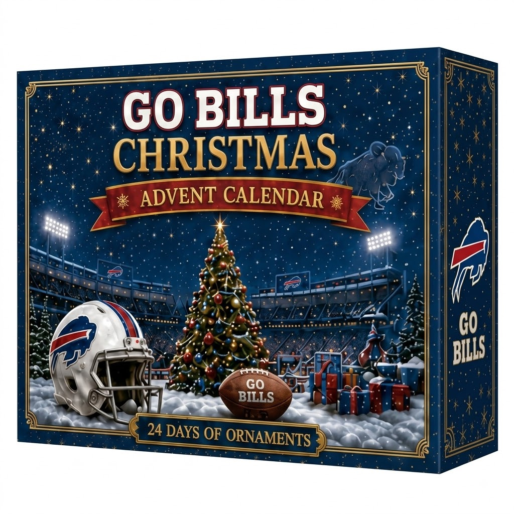 Buffalo Bills Go Bills Christmas Advent Calendar 2026 for Football Fans 1 Buffalo Bills Go Bills Christmas Advent Calendar 2026 for Football Fans