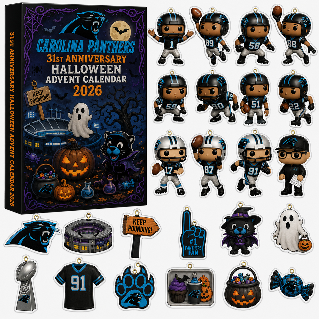 Carolina Panthers 31th Anniversary Halloween Advent Calendar 2026 for Football Fans 1 Carolina Panthers 31th Anniversary Halloween Advent Calendar 2026 for Football Fans