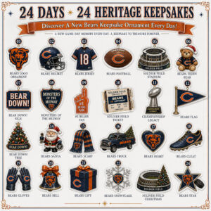 Chicago Bears Bear Down Football Christmas Advent Calendar 2026 for Football Fans