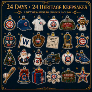 Chicago Cubs Go Cubs Go Christmas Advent Calendar 2026 for Baseball Fans