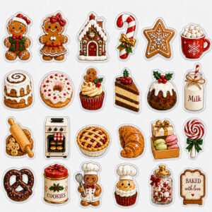 Christmas Baking 24-Day Countdown Advent Calendar 2026 for Baking and Christmas Lovers