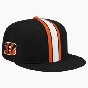 Cincinnati Bengals Black Orange White Team Stripe Embroidered Logo Snapback Cap for Football Fans