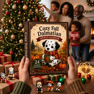 Cozy Fall Dalmatian Christmas Advent Calendar 2026 for Dalmatian Lovers