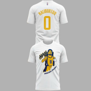 Custom Name And Number Indiana Pacers Tyrese Haliburton 2026 Graphic Shirt for Basketball Fans