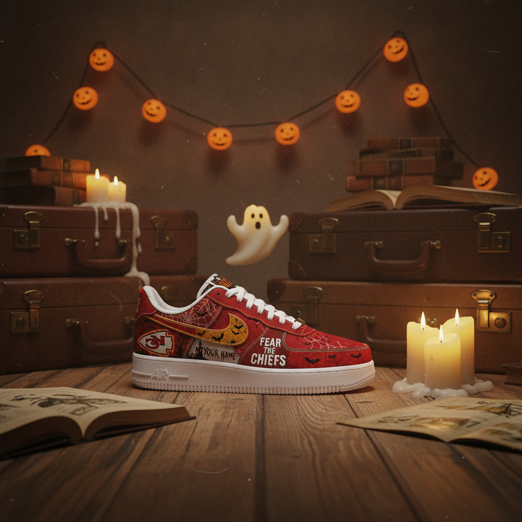 Custom Name Kansas City Chiefs Fear The Commanders Shoes Sneakers for Football Fans 3 Custom Name Kansas City Chiefs Fear The Commanders Shoes Sneakers for Football Fans - Image 3