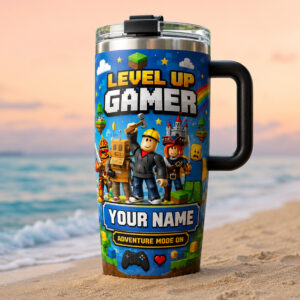 Custom Name Level Up Gamer Roblox Adventure Mode On Tumbler for Roblox Fans