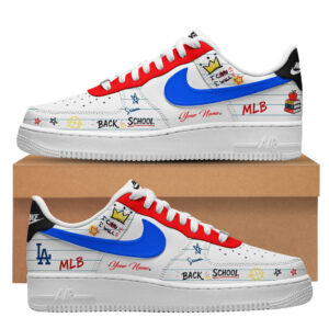 Custom Name Los Angeles Dodgers x Back To School Shoes Sneakers for Baseball Fans