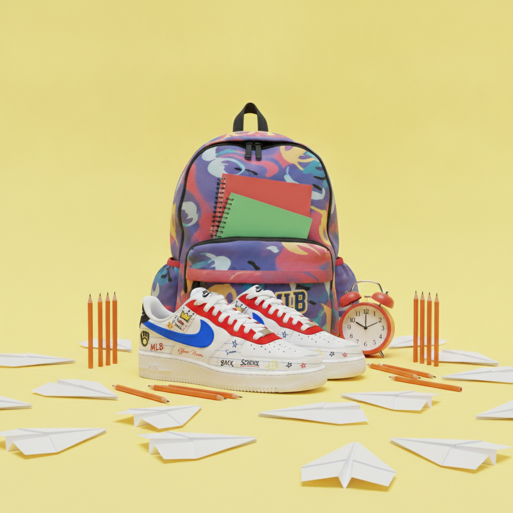 Custom Name Milwaukee Brewers x Back To School Shoes Sneakers for Baseball Fans 3 Custom Name Milwaukee Brewers x Back To School Shoes Sneakers for Baseball Fans - Image 3