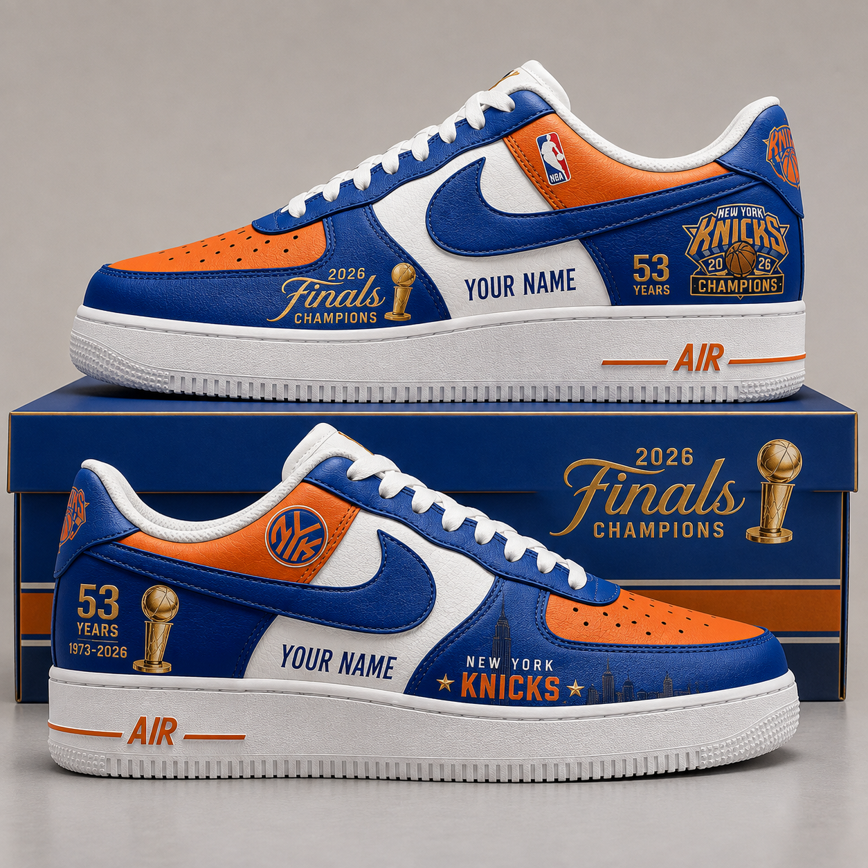 Custom Name New York Knicks 2026 Finals Champions Shoes Sneakers Version 4 for Basketball Fans 1 Custom Name New York Knicks 2026 Finals Champions Shoes Sneakers Version 4 for Basketball Fans