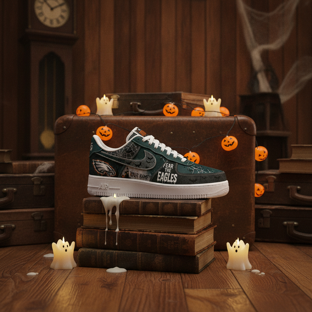 Custom Name Philadelphia Eagles Fear The Commanders Shoes Sneakers for Football Fans 3 Custom Name Philadelphia Eagles Fear The Commanders Shoes Sneakers for Football Fans - Image 3