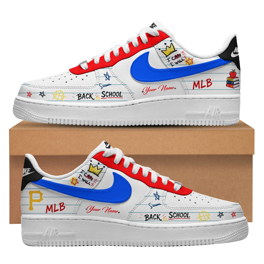 Custom Name Pittsburgh Pirates x Back To School Shoes Sneakers for Baseball Fans 1 Custom Name Pittsburgh Pirates x Back To School Shoes Sneakers for Baseball Fans