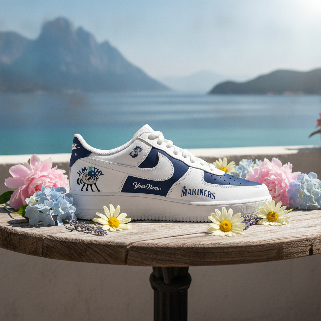 Custom Name Seattle Mariners Jimothy Night 2026 Shoes Sneakers Version 1 for Football Fans 3 Custom Name Seattle Mariners Jimothy Night 2026 Shoes Sneakers Version 1 for Football Fans - Image 3