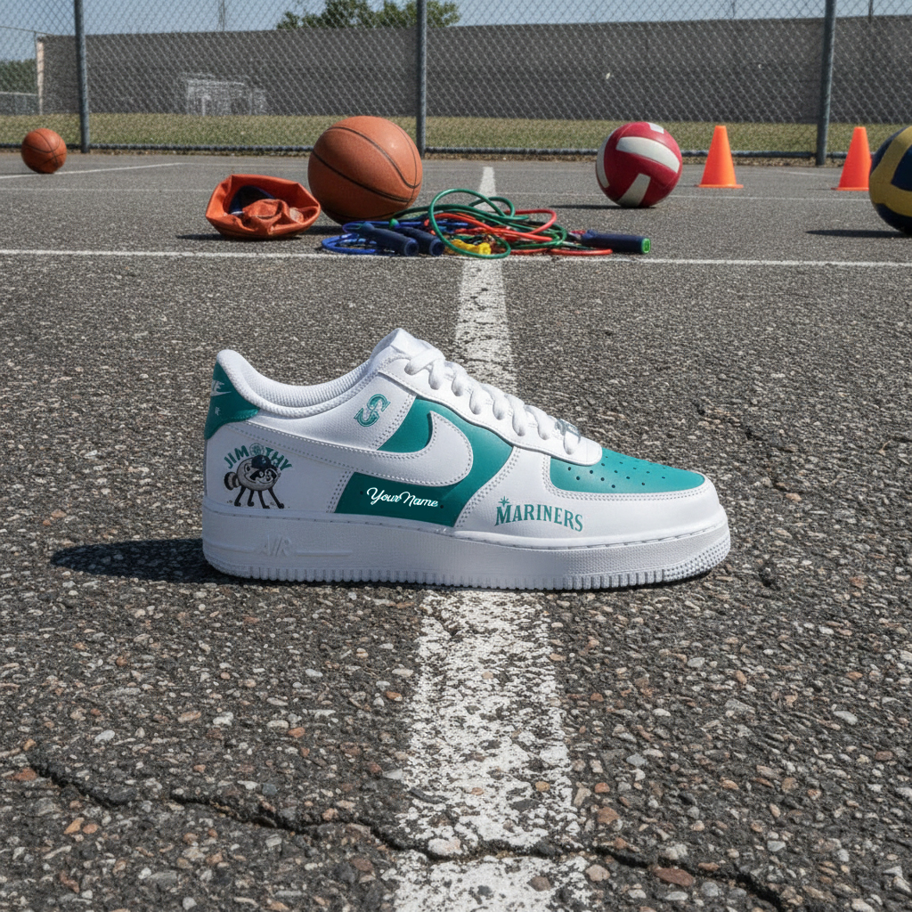Custom Name Seattle Mariners Jimothy Night 2026 Shoes Sneakers Version 2 for Football Fans 3 Custom Name Seattle Mariners Jimothy Night 2026 Shoes Sneakers Version 2 for Football Fans - Image 3