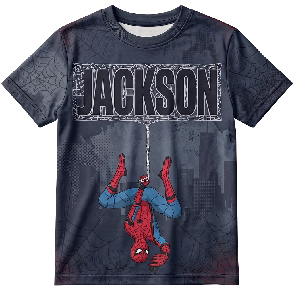 Custom Name Spider-Man Web-Slinging Hero Shirt For Hero Fans 1 Custom Name Spider-Man Web-Slinging Hero Shirt For Hero Fans