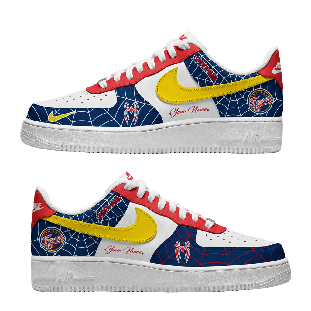 Custom Name Spider-Man x Indiana Fever Shoes Sneakers For Basketball Fans 1 Custom Name Spider-Man x Indiana Fever Shoes Sneakers For Basketball Fans