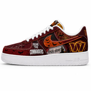 Custom Name Washington Commanders Fear The Commanders Shoes Sneakers for Football Fans