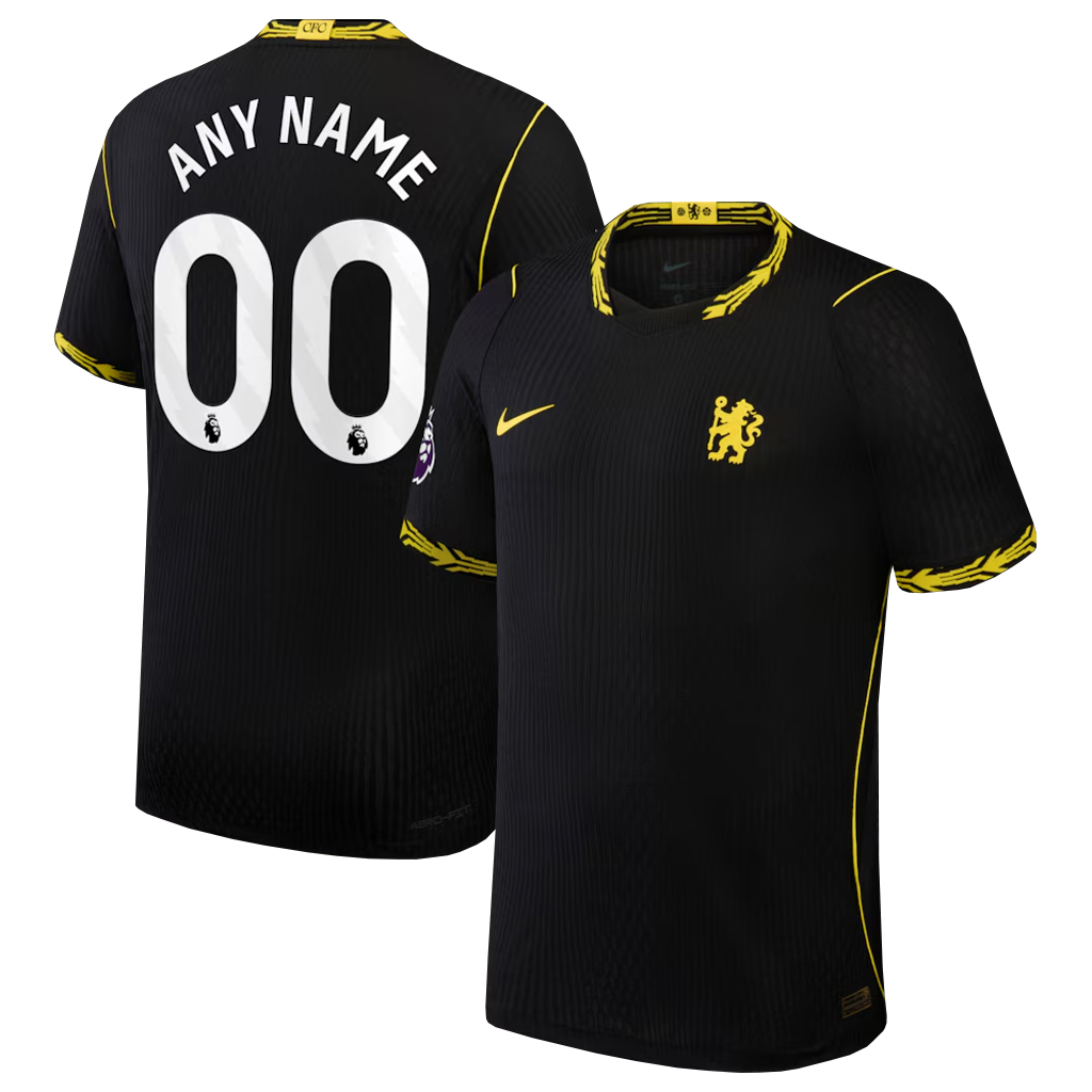 Custom Name and Number Chelsea 2026-2027 Away Stadium Black Soccer Jersey for Soccer Fans 1 Custom Name and Number Chelsea 2026-2027 Away Stadium Black Soccer Jersey for Soccer Fans