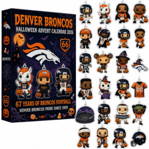 Denver Broncos 67th Anniversary Advent Calendar Halloween 2026 for Football Fans