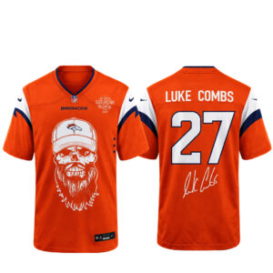 Denver Broncos x Luke Combs My Kinda Saturday Night Tour 2027 Football Jersey for Football and Country Music Fans