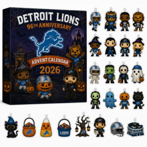 Detroit Lions 96th Anniversary Halloween Advent Calendar 2026 for Football Fans