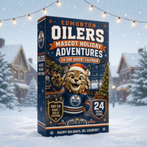 Edmonton Oilers Hunter the Lynx Mascot Advent Calendar 2026 for Hockey Fans