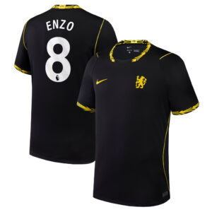Enzo Fern&aacute;ndez Chelsea 2026-2027 Away Stadium Black Soccer Jersey for Soccer Fans