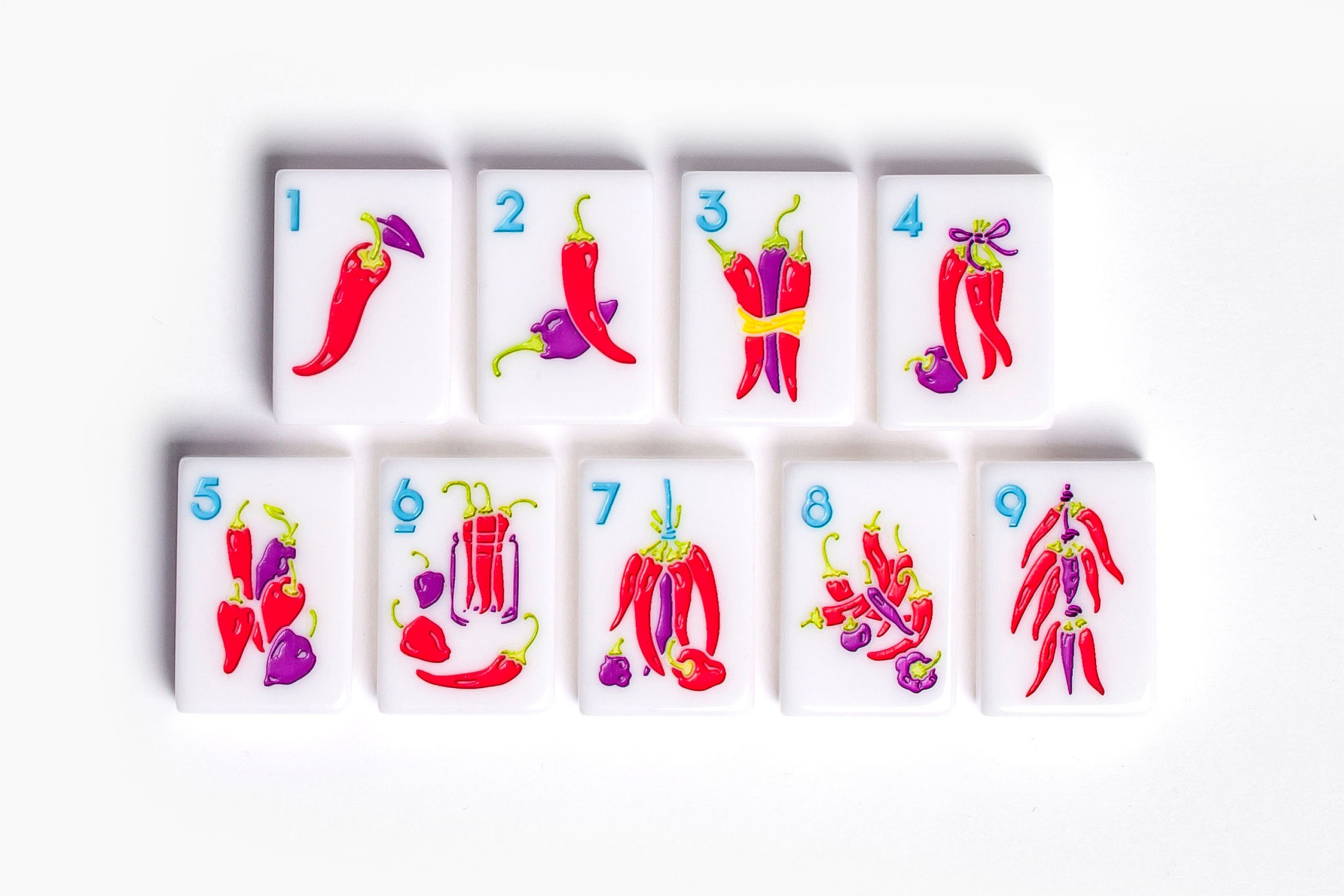 Milk White Food Inspired American Mahjong Set - 160 Acrylic Tiles, Mat, Storage Bag & Accessories 4 Milk White Food Inspired American Mahjong Set - 160 Acrylic Tiles, Mat, Storage Bag & Accessories - Image 4