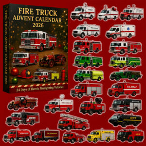 Fire Truck Advent Calendar 2026 for Firefighter and Truck Lovers