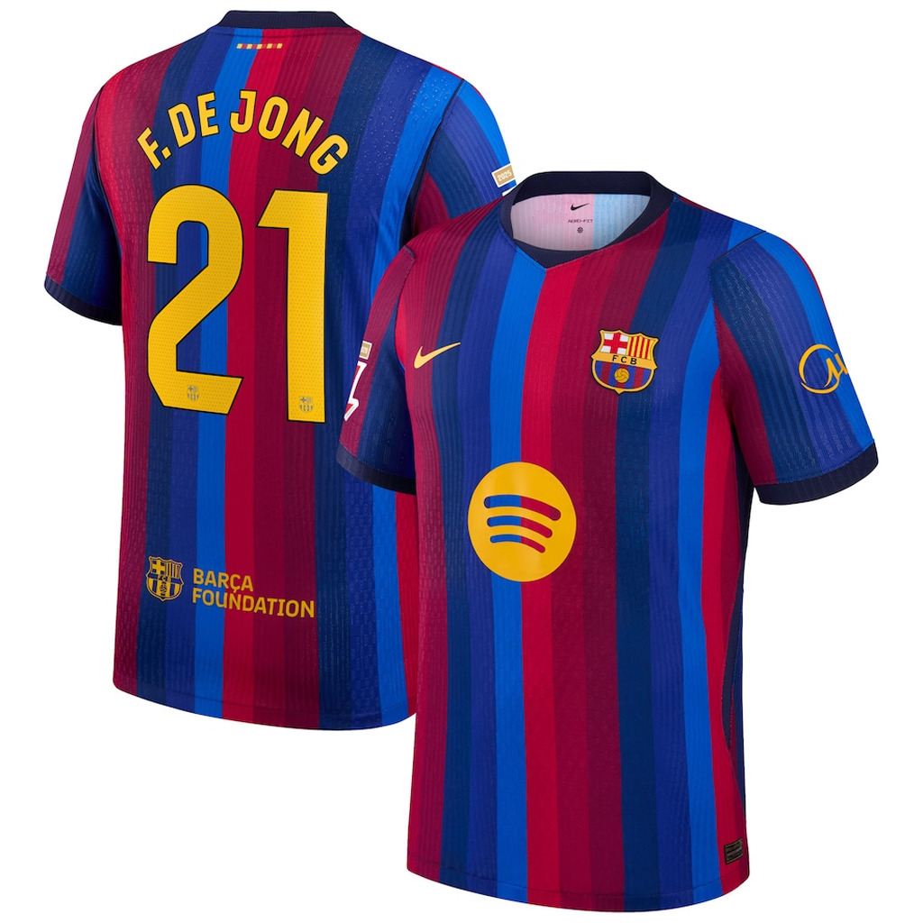 Frenkie de Jong Barcelona 2026 Home Stadium Soccer Jersey for Soccer Fans 1 Frenkie de Jong Barcelona 2026 Home Stadium Soccer Jersey for Soccer Fans