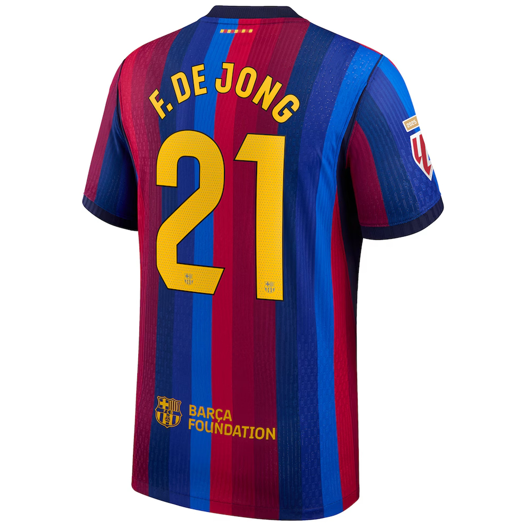 Frenkie de Jong Barcelona 2026 Home Stadium Soccer Jersey for Soccer Fans 3 Frenkie de Jong Barcelona 2026 Home Stadium Soccer Jersey for Soccer Fans - Image 3