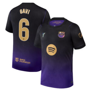 Gavi Barcelona 2026 Away Stadium Soccer Jersey for Soccer Fans
