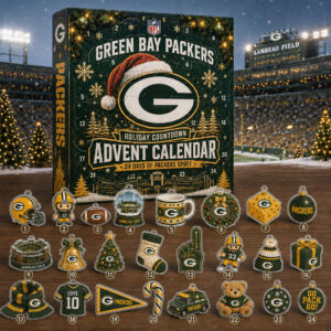 Green Bay Packers Holiday Countdown Advent Calendar 2026 for Football Fans