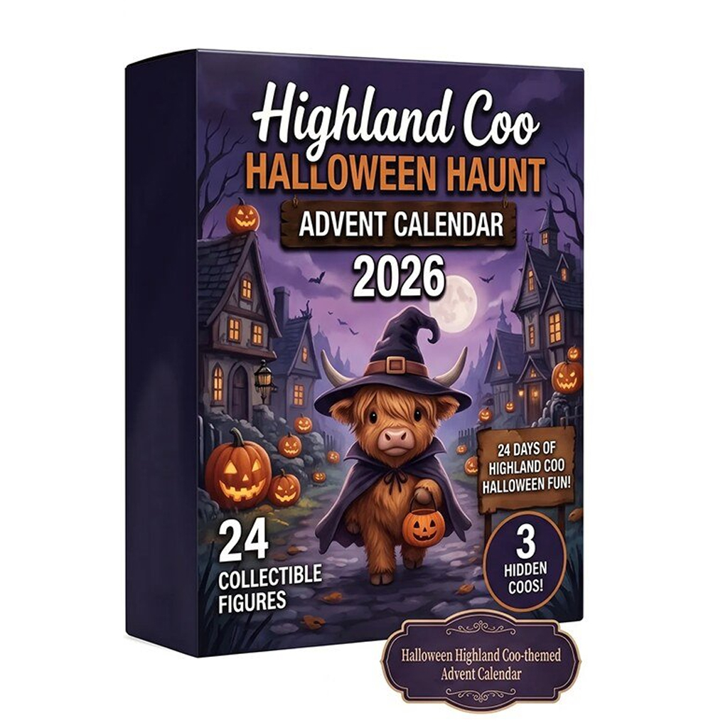 Highland Coo Halloween Advent Calendar 2026 1 Highland Coo Halloween Advent Calendar 2026