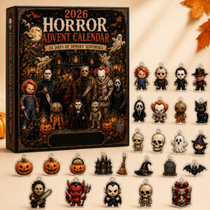 Horror Movie Characters Advent Calendar 24 Days Halloween 2026 Countdown for Halloween Fans