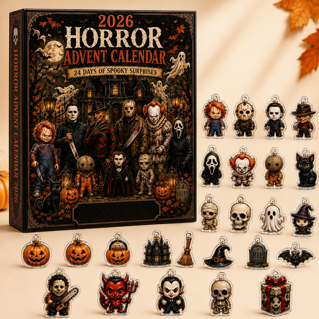 Horror Movie Characters Advent Calendar 24 Days Halloween 2026 Countdown for Halloween Fans 1 Horror Movie Characters Advent Calendar 24 Days Halloween 2026 Countdown for Halloween Fans