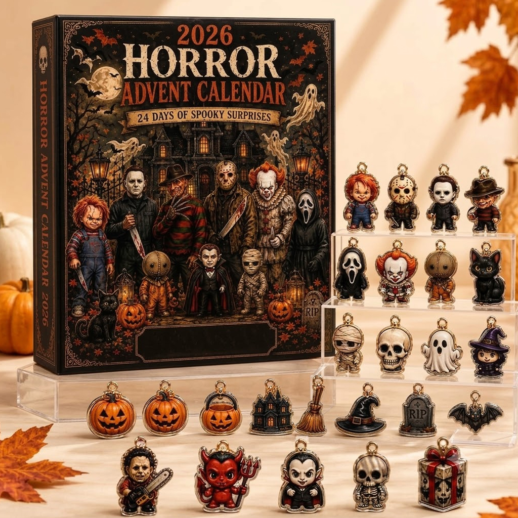 Horror Movie Characters Advent Calendar 24 Days Halloween 2026 Countdown for Halloween Fans 2 Horror Movie Characters Advent Calendar 24 Days Halloween 2026 Countdown for Halloween Fans