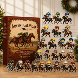 Horse Racing Horseback Riding 24 Days Advent Calendar 2026 for Horse Lovers