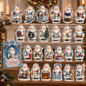 Icy Santa Claus Ornament 24-Day Christmas Countdown Advent Calendar 2026 for Christmas Fans