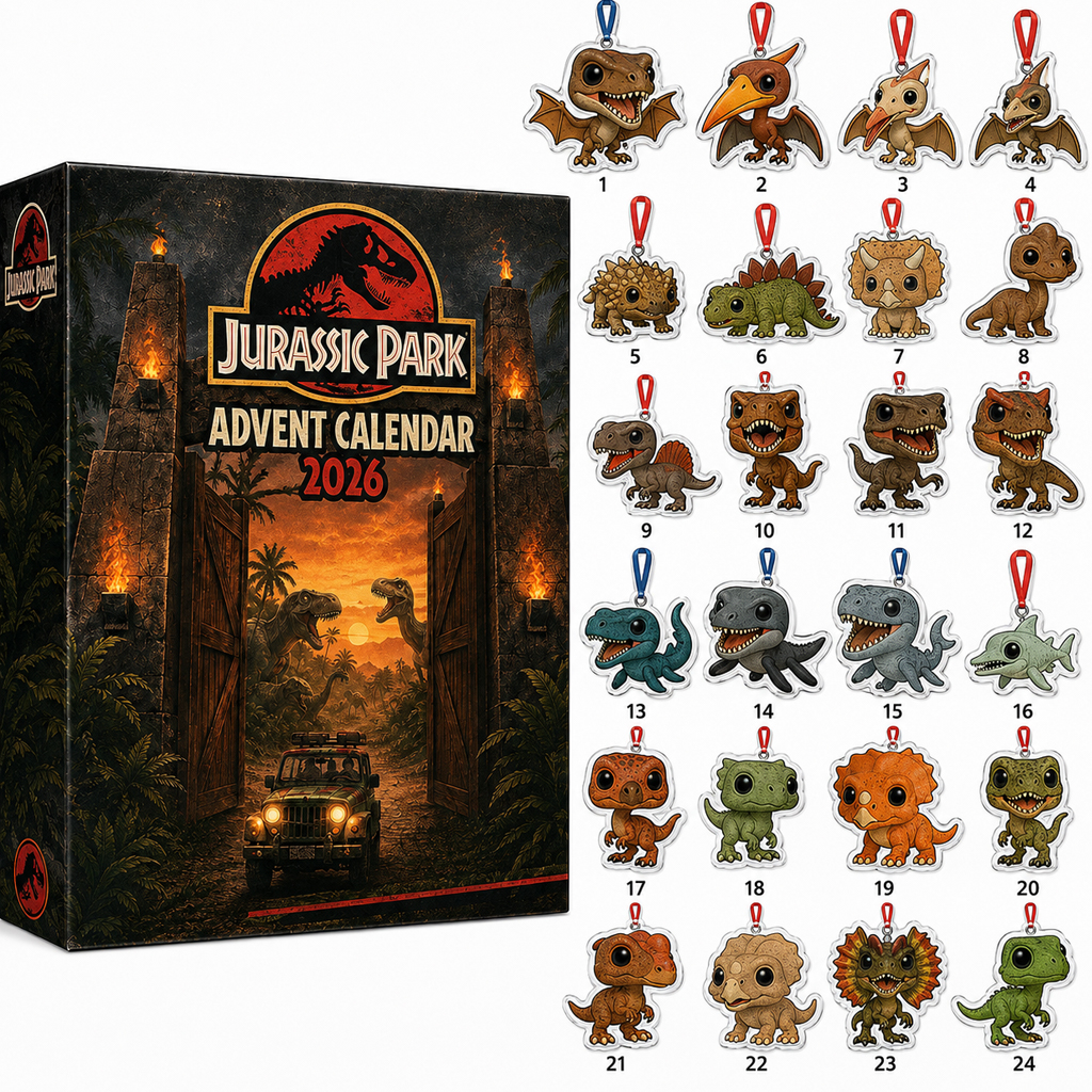 Jurassic Park Advent Calendar 2026 for Dinosaur and Movie Fans 2 Jurassic Park Advent Calendar 2026 for Dinosaur and Movie Fans