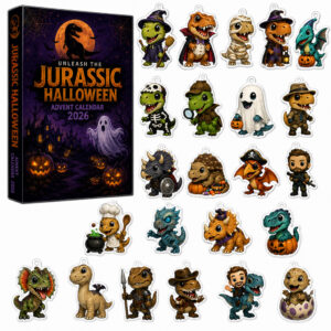 Jurassic Winter Halloween Advent Calendar 2026 for Dinosaur Fans