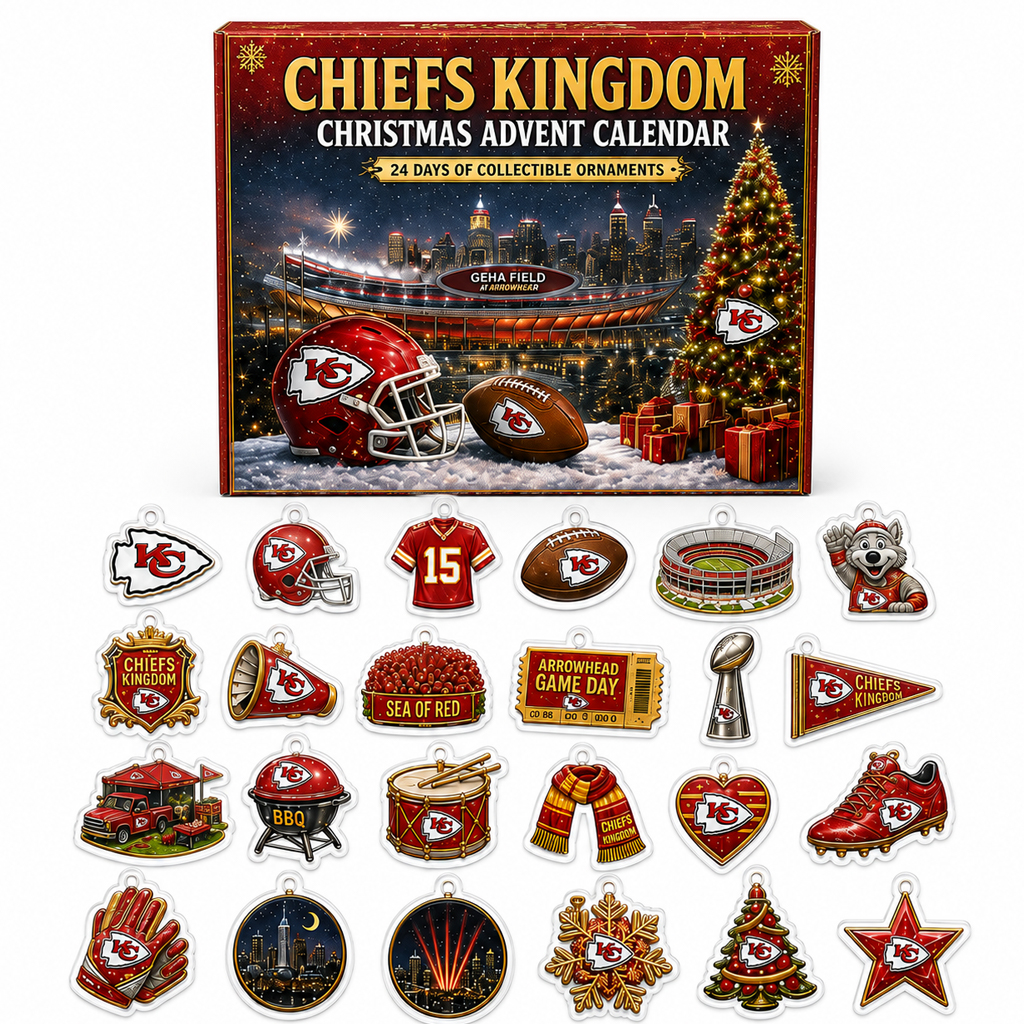 Kansas City Chiefs Kingdom Christmas Advent Calendar 2026 for Football Fans 2 Kansas City Chiefs Kingdom Christmas Advent Calendar 2026 for Football Fans