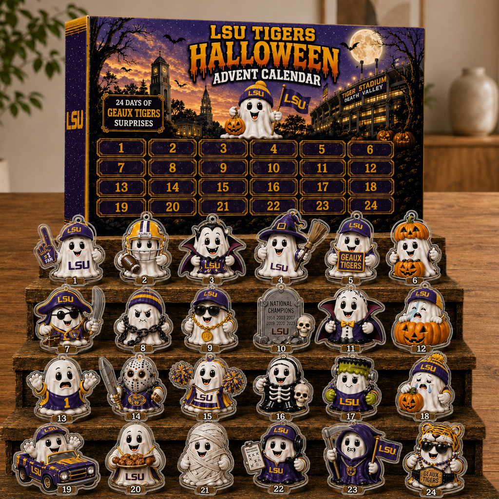 LSU Tigers Halloween Advent Calendar 2026 for College Football Fans 1 LSU Tigers Halloween Advent Calendar 2026 for College Football Fans